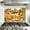 Color 4, variant on Kitchen Backsplash Peel and Stick Wall Murals Seamless sunflowers Trendy textile design Removable Mural 35.4"W x 23.6"H, Oil Proof Vinyl Wallpaper for Fireplace & Behind Stove