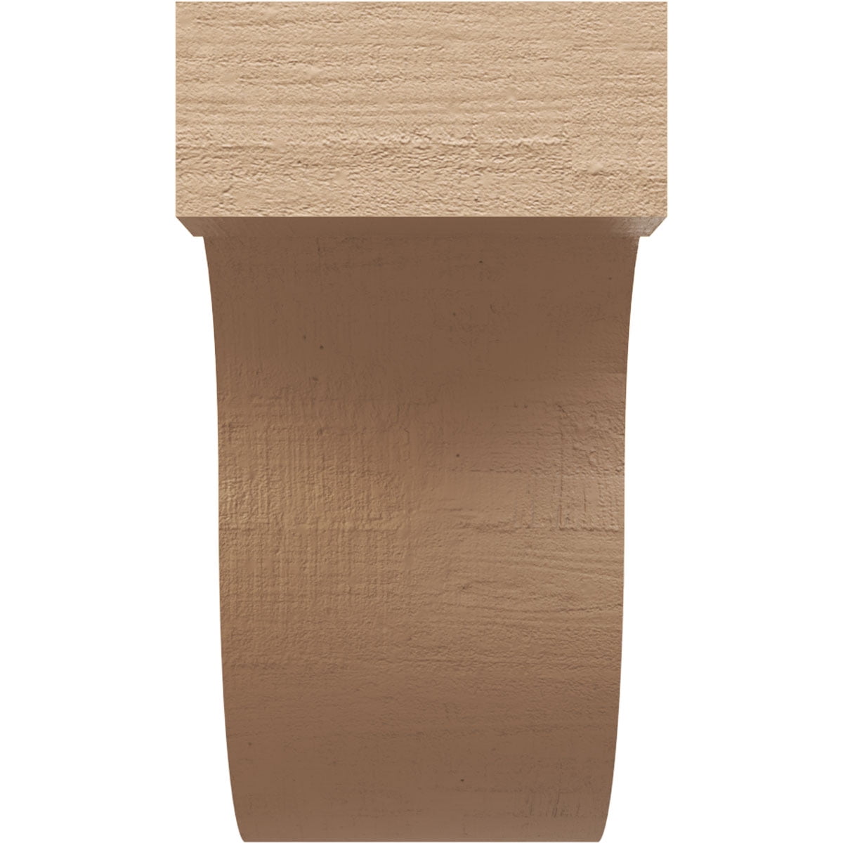 12"W x 24"D x 24"H Classic Del Monte Rough Cedar Woodgrain TimberThane Corbel, Primed Tan