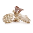 thumbnail image 5 of Gyujnb Girls Glitter Jelly Sandals Soft Sole Casual Footwear, Adjustable Strap Closed Toe Water Shoes (Toddler, Little Girls),4.5-5 Years, 5 of 7