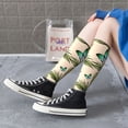thumbnail image 5 of Naloa Butterflies And Peacock Feathers Thigh High Socks Extra Long Stretchy Sock Women Over Knee High Opaque Stocking Daily Wear, 5 of 6