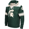 thumbnail image 2 of Men's Colosseum Green Michigan State Spartans 2.0 Lace-Up Pullover Hoodie, 2 of 5