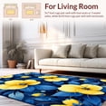 thumbnail image 2 of ODIKA 8'x10' Machine Washable Non-Slip Area Rug, Charming Vintage Patterned Flourish High Traffic Rug, Yellow, 14816, 2 of 7