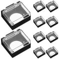 thumbnail image 1 of Miangastore 10pcs Push Button Covers Safety Switch Covers Push Switch Guard Plastic Protectors, 1 of 8