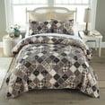 thumbnail image 5 of Donna Sharp Driftwood 3PC Queen Whole Cloth Cotton w/ Ragging Quilt Set, 5 of 8