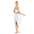 thumbnail image 2 of iiniim Robe de Danse Moderne Lyrique pour Femmes Costume de Danse à Bretelles Spaghetti Robe de Danse Athlétique Blanche TTG, 2 of 7