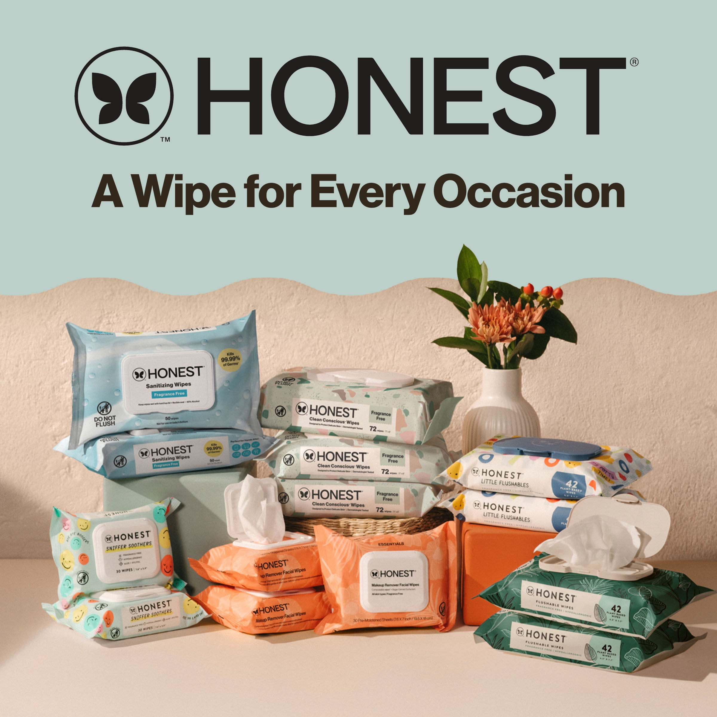The Honest Company Plant Based Baby Wipes Fragrance Free 648 Count