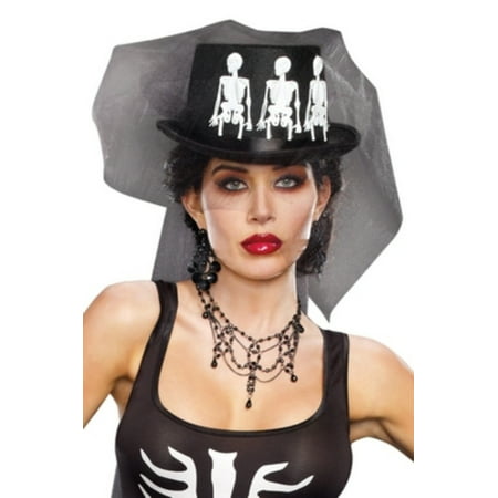 Ms Bones Hat Adult Costume Accessory
