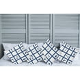 thumbnail image 6 of Ambesonne Ocean Throw Pillow Cover 4 Pack, Starfish Anchor Sealife, 20", Navy Blue and White, 6 of 6