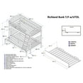 Richland Bunk Bed Twin over Full in Multiple Colors and Configurations