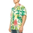 thumbnail image 2 of Men's Hawaiian Short Sleeve Shirt (HW01 White, XL), 2 of 3