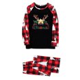 thumbnail image 3 of Odeerbi Christmas Pajamas for Family Holiday Long Sleeve Family Christmas Pajamas Matching Sets Mom Casual Printed Top with Bottom Outfits Home Wear Sleepwear Family Matching PJs Set Red, 3 of 6