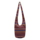 thumbnail image 2 of Bolsos Hippie de lona para mujer, bolsos de mensajero bohemios de , bolsos Hobo borgoña Baoblaze Monedero de hombro hippie tailandés, 2 of 8