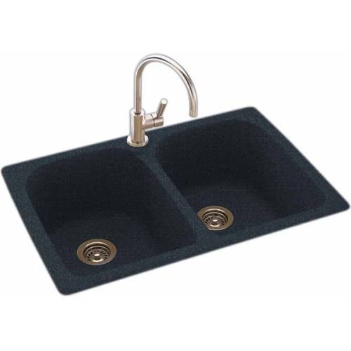 Swan KSLB-3322-010 33" x 22" Swanstone Double-Basin Dual ...