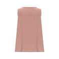 thumbnail image 5 of Womens Cotton Linen Tank Tops, Sleeveless Shirts for Women Summer Lightweight Casual Solid Color Crewneck Dressy Blouses with Pockets, 5 of 5