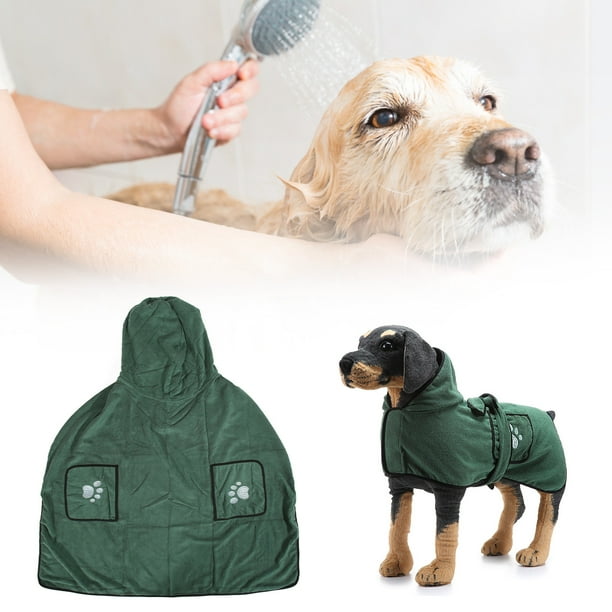 Albornoz para Perros de Secado Rápido Albornoz Absorbente para Mascotas con Capucha y Cintura Albornoz Suave de Poliéster para Perros Toalla de Baño Piscina Playa Toalla ANGGREK Otros