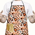 thumbnail image 2 of Leopard Print Adjustable Waterproof Apron for Adults 33x27 Inch – Cooking Apron with 2 Large Pockets, Durable Polyester Bib for Kitchen, Baking, BBQ, and Home Use, 2 of 6
