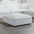 thumbnail image 2 of Roundhill Furniture Rivas Contemporary Ottoman - Graphite, 2 of 3