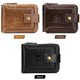 thumbnail image 3 of Leather Bifold Zipper Wallet for Men Travel Purse Pouch Gift, 3 of 5