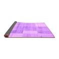 thumbnail image 2 of Ahgly Company Indoor Square Checkered Purple Modern Area Rugs, 8' Square, 2 of 4