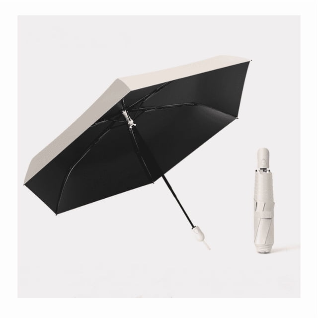 Automatic Open/Close Travel Umbrella | Coated Fabric, Compact Portable Design - UPF 50+ UV Protection for Sun & Rain, Ideal for Golf, Car, Backpack (All Ages)