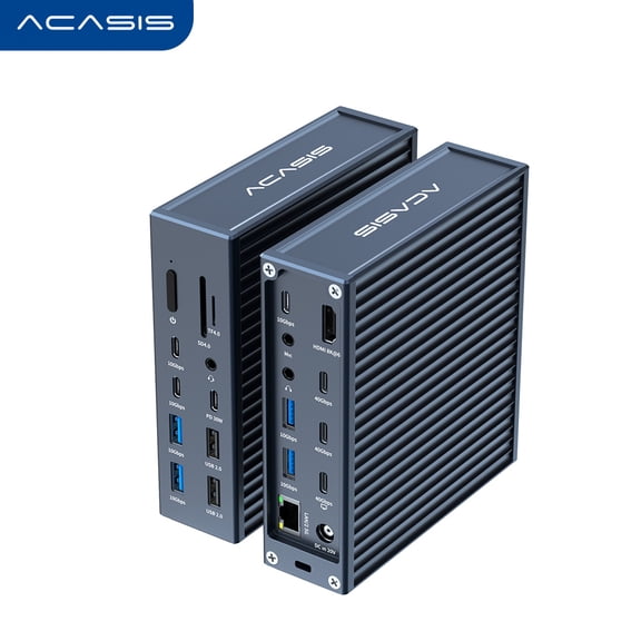 ACASIS Dual Docking Station 21 Ports USB-C Ethernet Display Power Hub