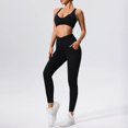 thumbnail image 4 of Ropa deportiva, chándal para mujer, conjunto de Yoga, traje deportivo de 2 piezas, ropa de gimnasio, mallas para correr de cintura alta, ropa atlética para entrenamiento, 4 of 5