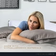 thumbnail image 4 of SHEEX Arctic Aire MAX Sheet Set, Ultrasoft Cooling Sheets with 1 Flat Sheet, 1 Fitted Sheet, and 2 Pillow Cases, King, Silver, 4 of 7