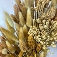 thumbnail image 4 of Galt International 21" Preserved Golden Natural Dried Wheat Wreath Straw Grain Wreath for Front Door Farmhouse Decorations Home Decor Pampas, 4 of 4