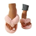 thumbnail image 3 of Daznico Women's Open-Toe Thong Slippers Non- Indoor Outdoor House Shoes Soft Sole Warm Cozy Comfortable for Everyday Wear,Color:Pink,Sizeï¼8.5, 3 of 9