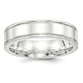 thumbnail image 5 of 925 Sterling Silver 6mm Polished Fancy Band Ring Size 13, 5 of 7