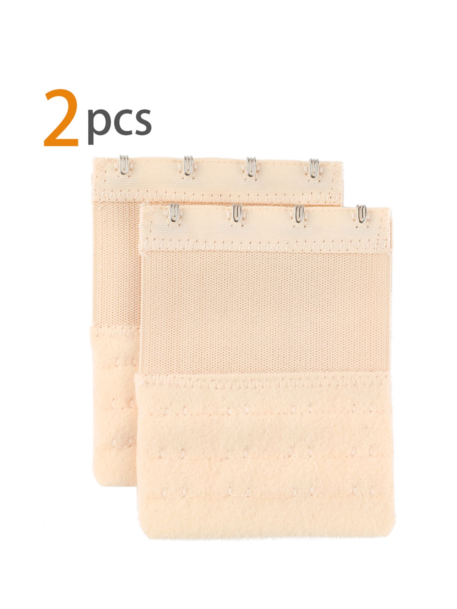Unique Bargains 2 Pcs Bra Extenders Elastic Bra Strap Extension 3-Row 2/3/4 Hook