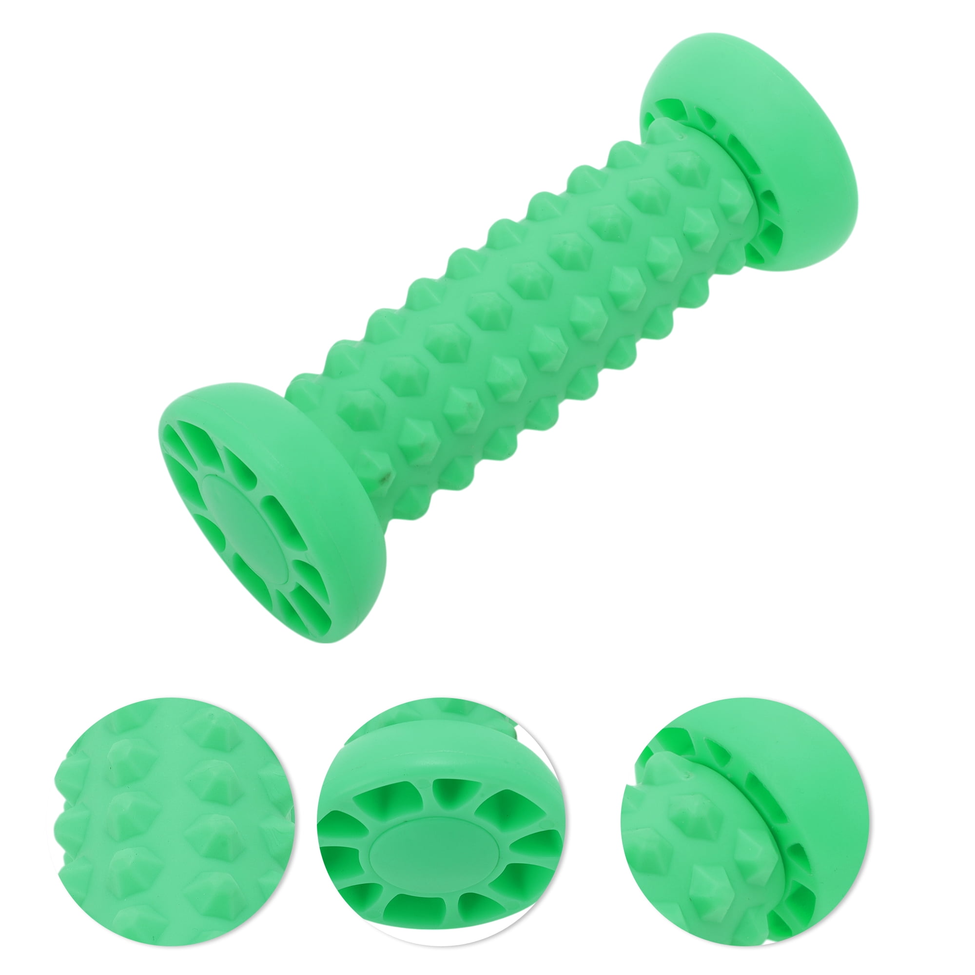 Unique Bargains Durable Useful 1 Pc Dumbbell Roller Foot Massager Green