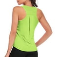 thumbnail image 3 of Brglopf Women's Sleeveless Workout Tops Breathable Lightweight Mesh Sleeveless Loose Active Tennis Yoga Shirts Racerback Athletic Running Tank Tops(Mint Green,S), 3 of 7
