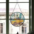 thumbnail image 3 of Home Decor Christmas Gift - Construction Truck Christmas Stained Glass Hanging Ornament - Winter Holiday Tree Decoration, Xmas Gift for Mom, Dad, Friends, Family, 3 of 3