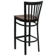 thumbnail image 4 of Flash Furniture HERCULES Series Black School House Back Metal Restaurant Barstool - Cherry Wood Seat, 4 of 7