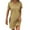 Khaki, variant on NXMZXB Summer Dresses for Women 2025 Casual Button V Neck Roll up Short Sleeve Tunics Beach Sundress Trendy A Line Ribbed Mini Work T Shirt Dress Khaki S