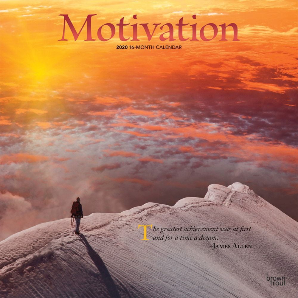 2020 Motivation Wall Calendar, by BrownTrout