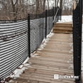 thumbnail image 6 of Fencer Wire 4 ft. x 100 ft. Outdoor Snow Fence, Plastic Safety Mesh, Temporary Garden Netting for Poultry, Rabbits, Chicken & Dogs, Opening Mesh Size 1.6" x 1.6" (Black), 6 of 9