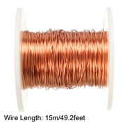0.41mm Dia Magnet Wire Enameled Copper Wire Winding Coil 49.2' Length
