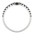 thumbnail image 4 of Statement Engagement Ring for Women - 0.5ct Natural Onyx in 14K White Gold Promise Ring, 4 of 7