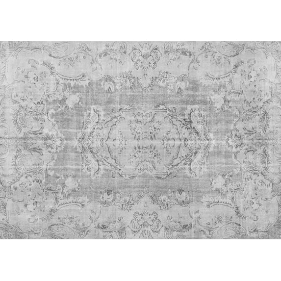 Ahgly Company Indoor Rectangle Persian Gray Traditional Area Rugs, 7' x 10'