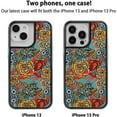 thumbnail image 4 of ZERO GRAVITY Jacquard Phone Case for iPhone 13 & 13 Pro - Clear Phone Case with Embroidered Design, Shockproof Protective Clear Case with Raised Corners - Drop Tested, 360 Protection, 4 of 6