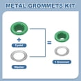 thumbnail image 3 of Uxcell 110 Pcs Ojetes con Arandelas 3/16" Kit de Grommets Verde, 3 of 7
