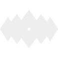 thumbnail image 4 of 38"W x 25 3/8"H x 2"ID x 11 3/4"C x 1"P Zoe Architectural Grade PVC Contemporary Ceiling Medallion, 4 of 11