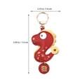 thumbnail image 2 of Llavero de serpiente china, llavero de Año Nuevo chino 2025, llavero de Feng Shui, llavero de serpiente, llavero de animal del zodíaco para decoraciones de Año Nuevo chino., 2 of 6
