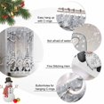 thumbnail image 6 of Grey Christmas Shower Curtain, Gnomes Xmas Snowflake Gifts Winter Waterproof Fabric Shower Curtains with 12 Hooks, Bathroom Curtain Set for Bathroom Accessories Decor, 36 x 72 Inches, 6 of 9
