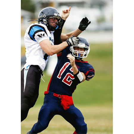 LAMINATED POSTER Tackle Football Quarterback American Football Poster Print 11 x (Best Tackles In American Football)