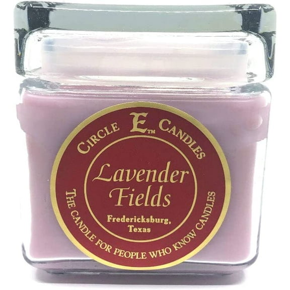 Circle E Candles, Lavender Fields Scent, Large Size Jar Candle, 32oz, 2 Wicks