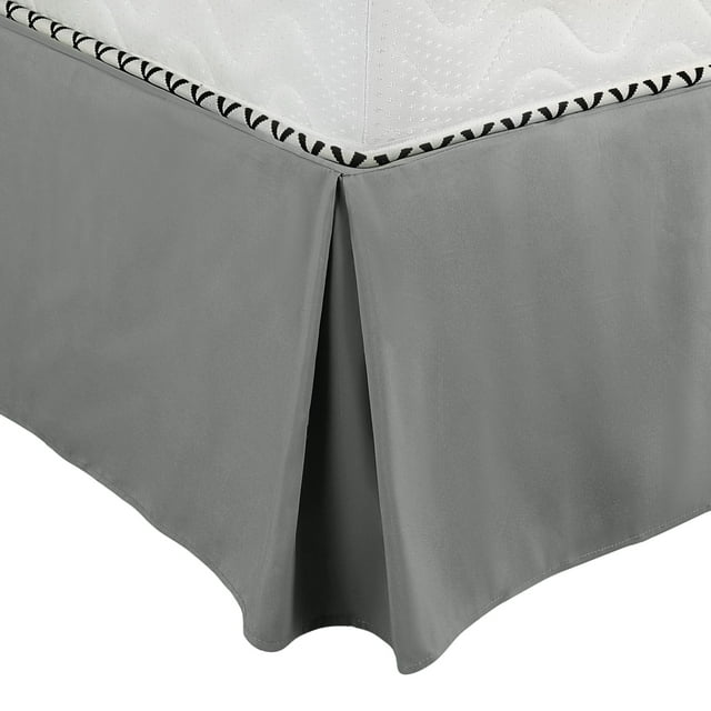 Unique Bargains Jupe de Lit Plissée Style Classique Ajusté Volantée Anti-Poussière Hôtel