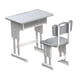 thumbnail image 3 of Juego de Escritorio Y Silla para Casa de Muñecas, Modelo de Muebles en Miniatura, 1:12, Accesorios Decorativos de Decoración para Casa de Muñecas para Gris, 3 of 8